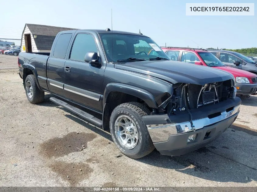 2005 Chevrolet Silverado 1500 Ls VIN: 1GCEK19T65E202242 Lot: 40288158