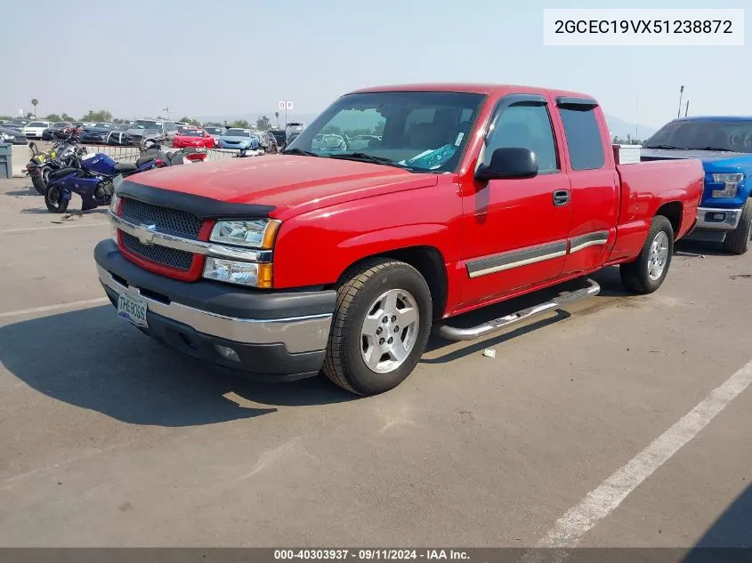 2005 Chevrolet Silverado 1500 Ls VIN: 2GCEC19VX51238872 Lot: 40303937