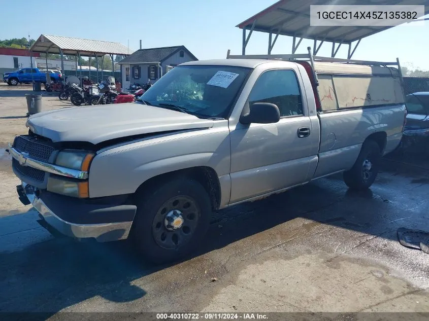 2005 Chevrolet Silverado 1500 Work Truck VIN: 1GCEC14X45Z135382 Lot: 40310722