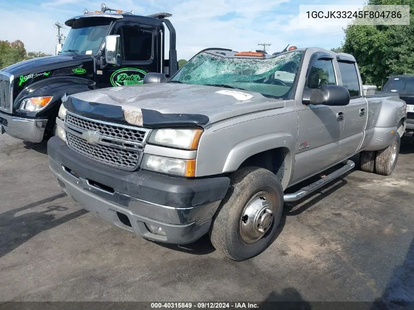 2005 Chevrolet Silverado 3500 Lt VIN: 1GCJK33245F804786 Lot: 40315849