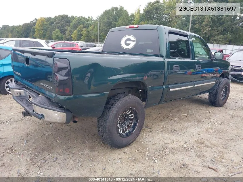 2005 Chevrolet Silverado 1500 Ls VIN: 2GCEC13TX51381697 Lot: 40341313