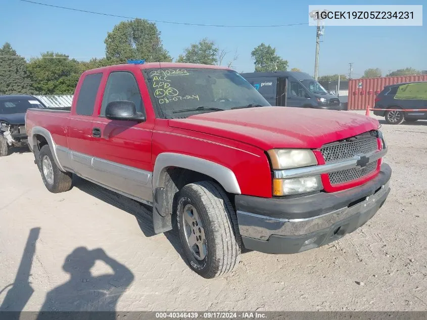 2005 Chevrolet Silverado 1500 Z71 VIN: 1GCEK19Z05Z234231 Lot: 40346439