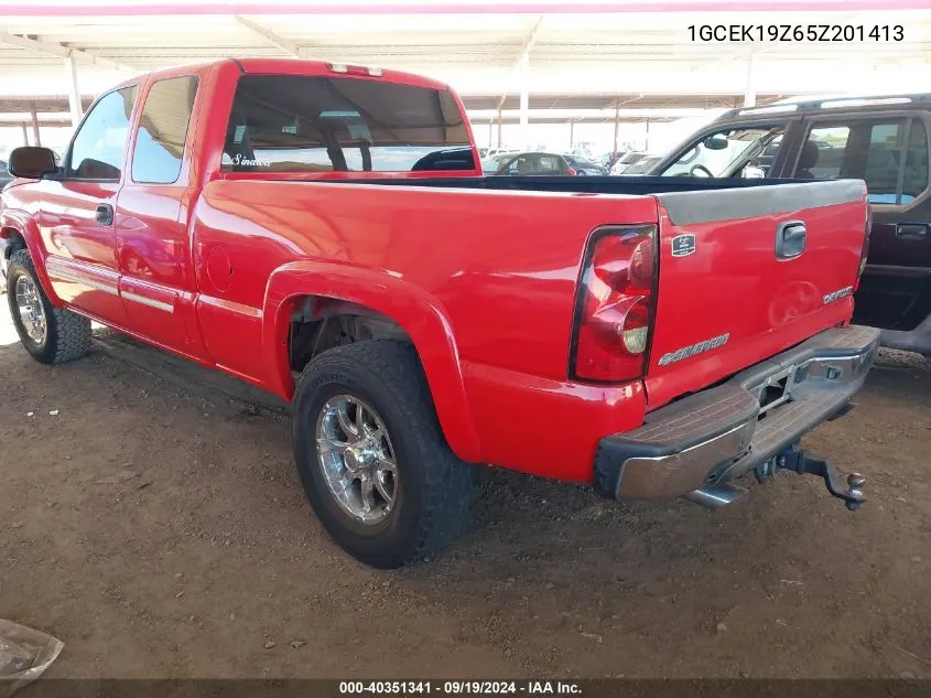 2005 Chevrolet Silverado 1500 Z71 VIN: 1GCEK19Z65Z201413 Lot: 40351341