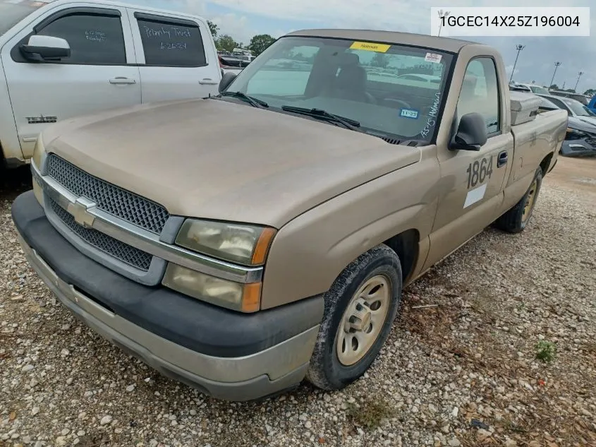 2005 Chevrolet Silverado C1500 VIN: 1GCEC14X25Z196004 Lot: 40351527