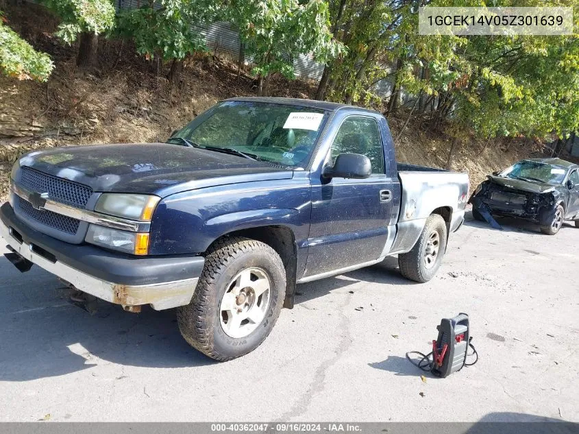 2005 Chevrolet Silverado 1500 Work Truck VIN: 1GCEK14V05Z301639 Lot: 40362047