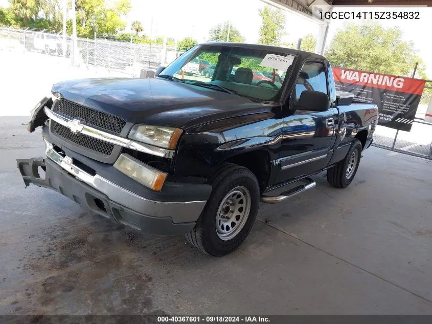 2005 Chevrolet Silverado 1500 VIN: 1GCEC14T15Z354832 Lot: 40367601