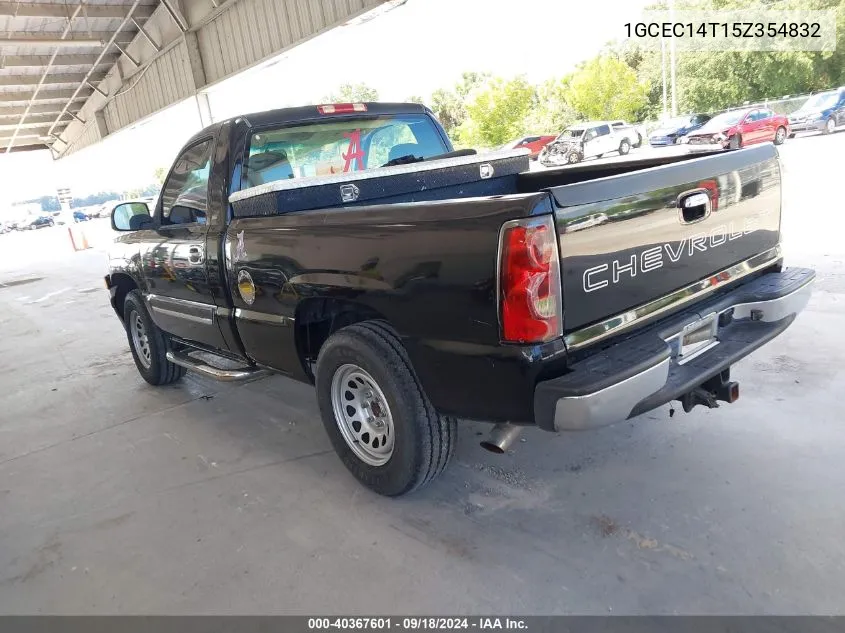 2005 Chevrolet Silverado 1500 VIN: 1GCEC14T15Z354832 Lot: 40367601