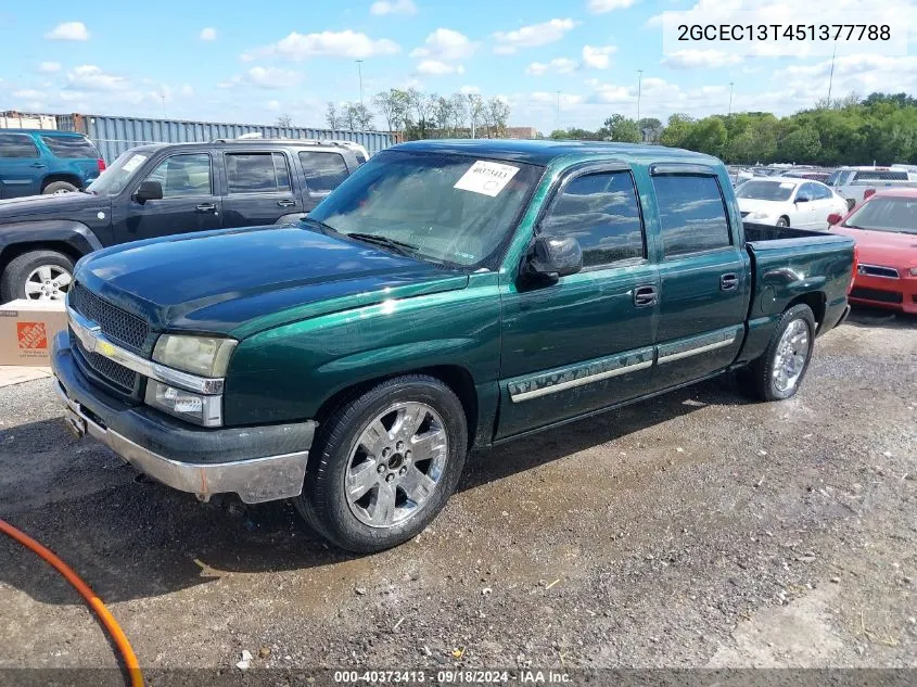 2005 Chevrolet Silverado 1500 Ls VIN: 2GCEC13T451377788 Lot: 40373413