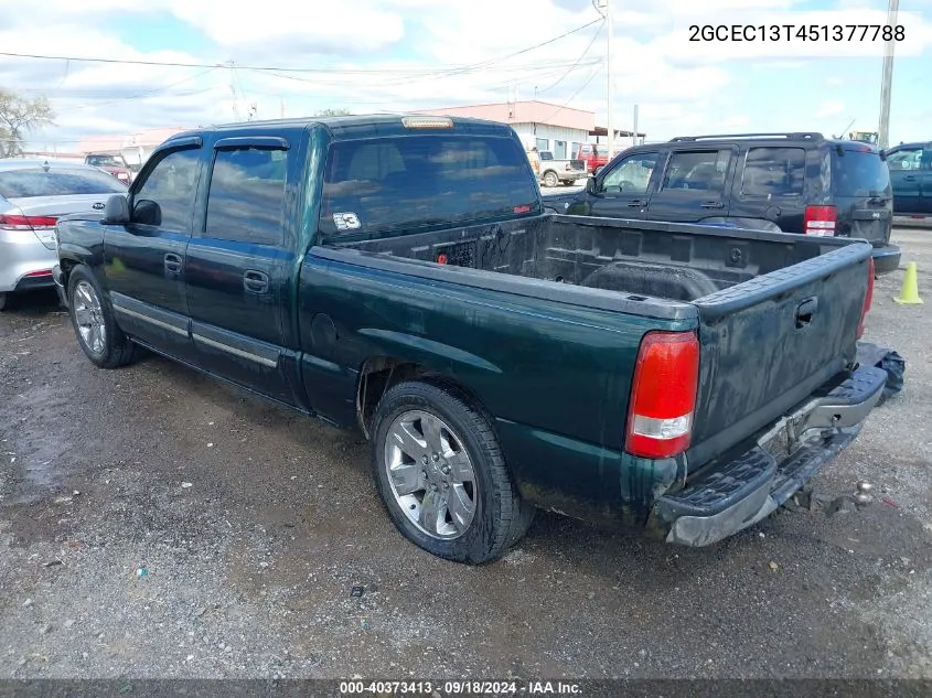 2005 Chevrolet Silverado 1500 Ls VIN: 2GCEC13T451377788 Lot: 40373413