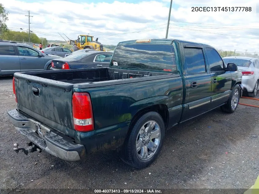 2005 Chevrolet Silverado 1500 Ls VIN: 2GCEC13T451377788 Lot: 40373413