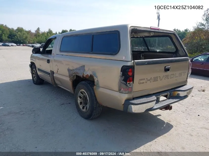 2005 Chevrolet Silverado 1500 VIN: 1GCEC14X25Z104082 Lot: 40376089