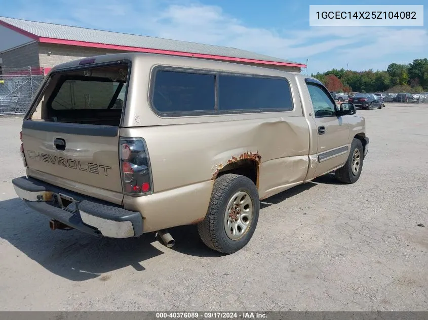 2005 Chevrolet Silverado 1500 VIN: 1GCEC14X25Z104082 Lot: 40376089