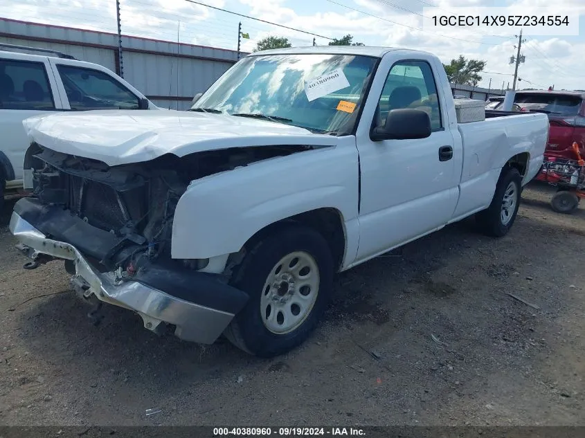 2005 Chevrolet Silverado 1500 Work Truck VIN: 1GCEC14X95Z234554 Lot: 40380960