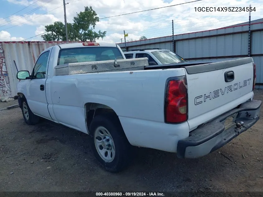 2005 Chevrolet Silverado 1500 Work Truck VIN: 1GCEC14X95Z234554 Lot: 40380960