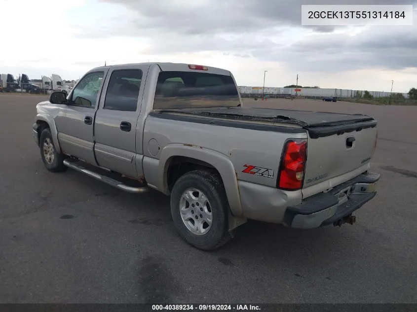 2005 Chevrolet Silverado 1500 Z71 VIN: 2GCEK13T551314184 Lot: 40389234