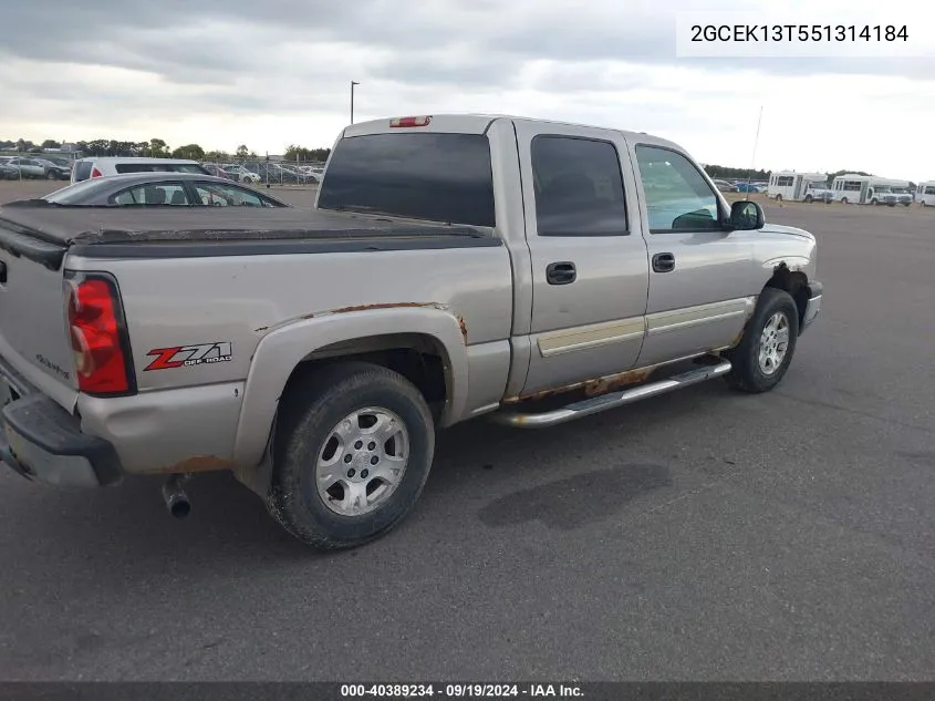 2005 Chevrolet Silverado 1500 Z71 VIN: 2GCEK13T551314184 Lot: 40389234