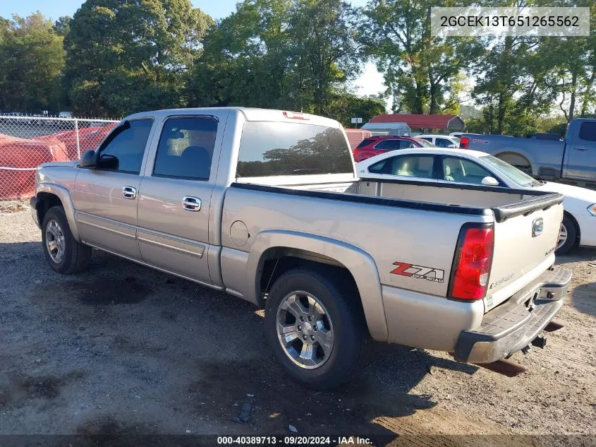 2005 Chevrolet Silverado 1500 Z71 VIN: 2GCEK13T651265562 Lot: 40389713