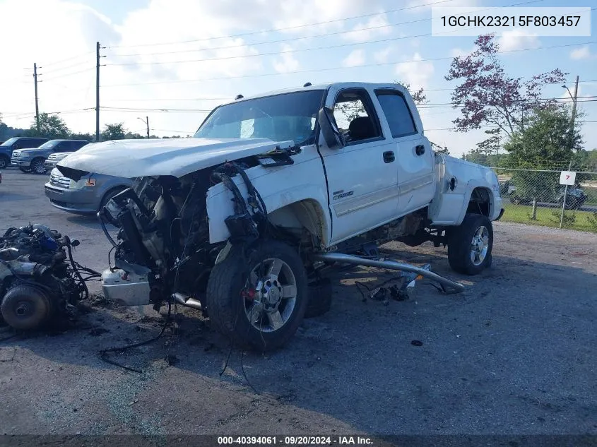 2005 Chevrolet Silverado 2500Hd Lt VIN: 1GCHK23215F803457 Lot: 40394061