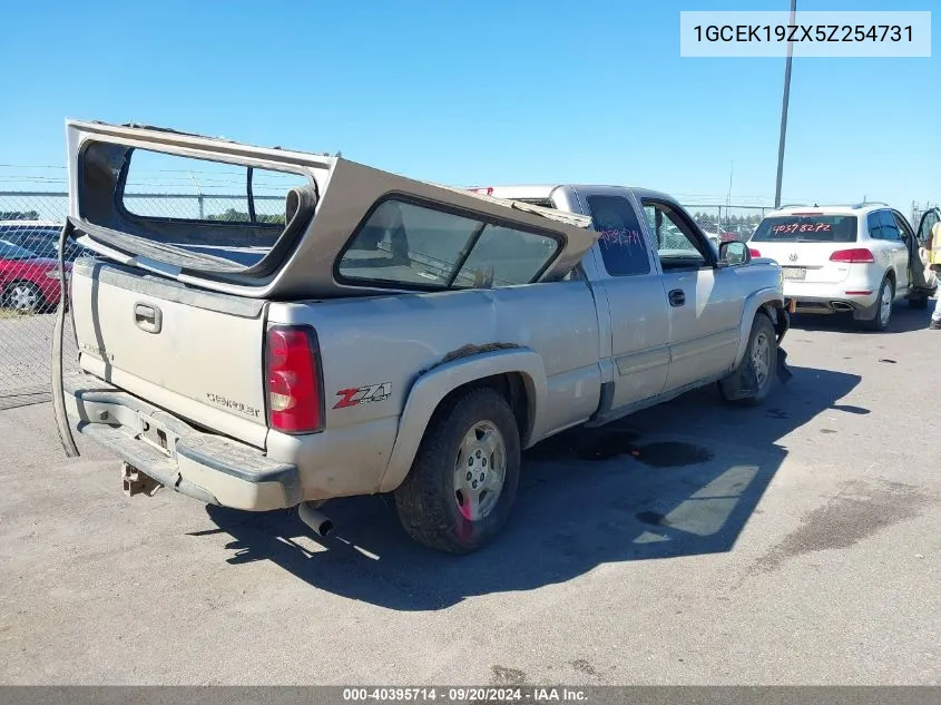 2005 Chevrolet Silverado 1500 Z71 VIN: 1GCEK19ZX5Z254731 Lot: 40395714