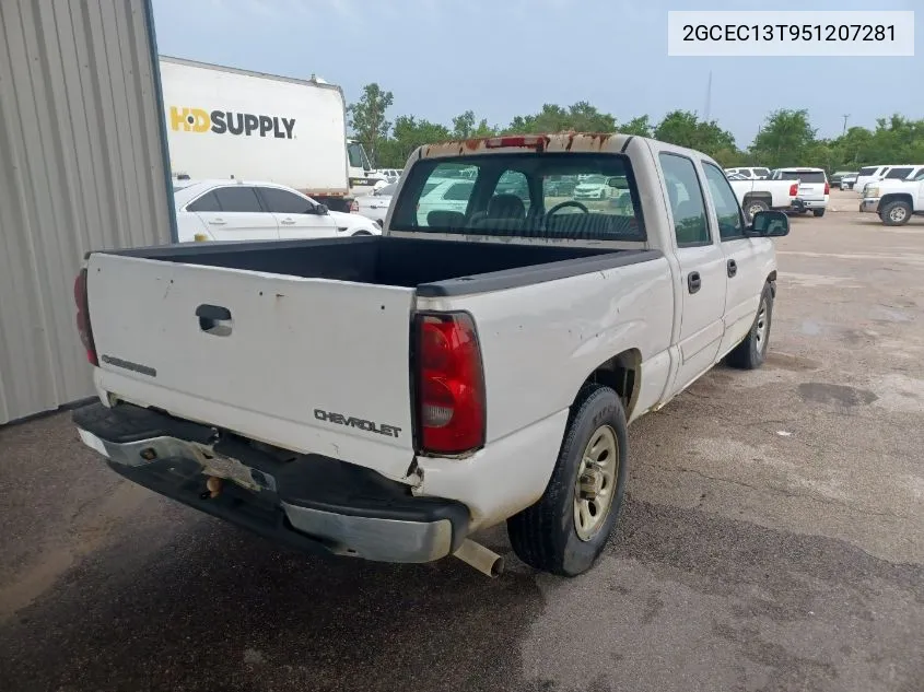 2005 Chevrolet Silverado 1500 Ls VIN: 2GCEC13T951207281 Lot: 40407560