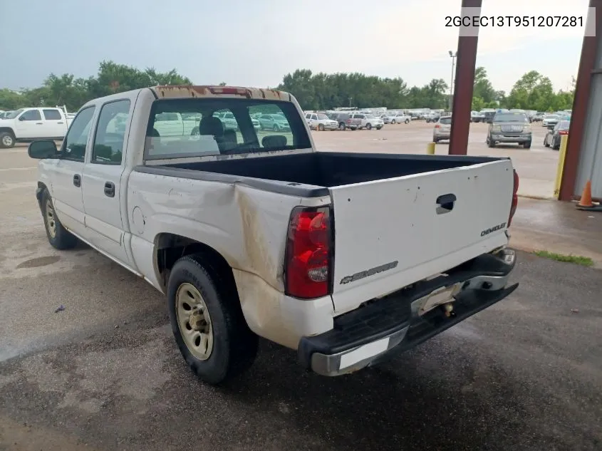 2005 Chevrolet Silverado 1500 Ls VIN: 2GCEC13T951207281 Lot: 40407560