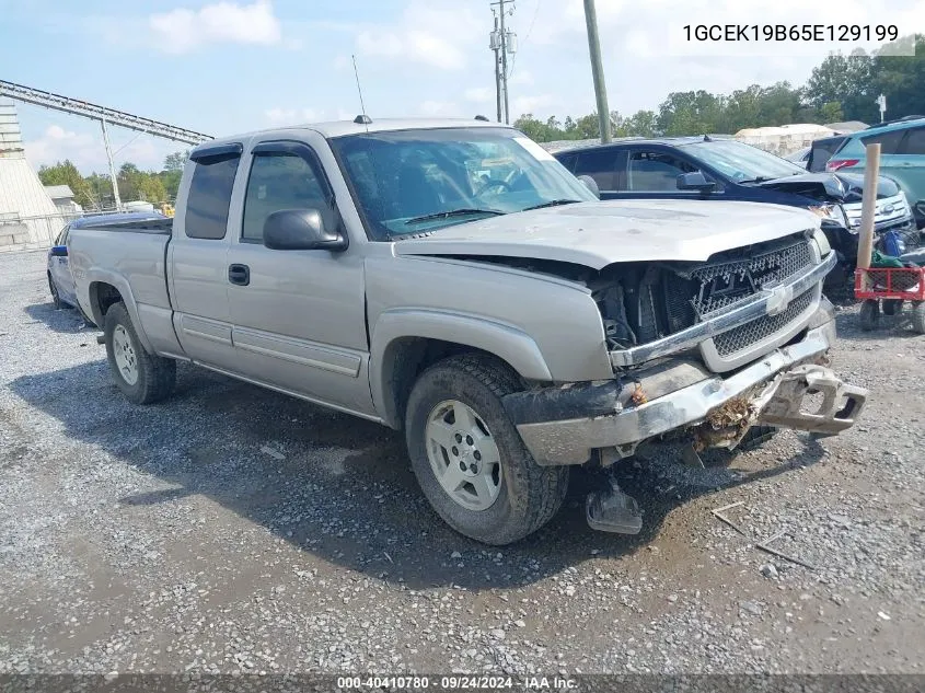 2005 Chevrolet Silverado 1500 Z71 VIN: 1GCEK19B65E129199 Lot: 40410780