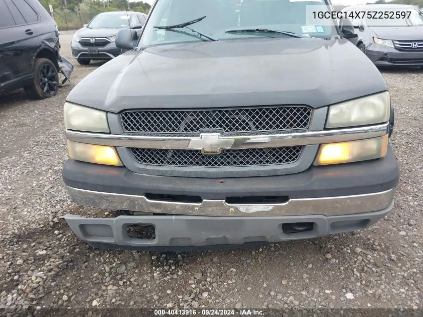 2005 Chevrolet Silverado C1500 VIN: 1GCEC14X75Z252597 Lot: 40413916