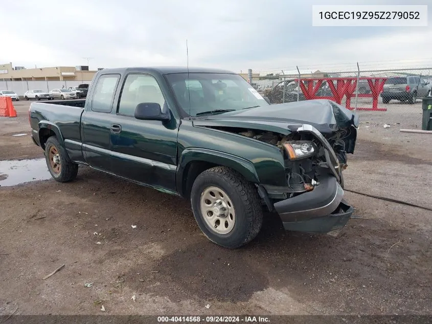 2005 Chevrolet Silverado 1500 Work Truck VIN: 1GCEC19Z95Z279052 Lot: 40414568