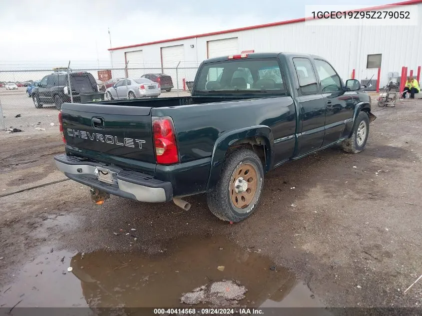 2005 Chevrolet Silverado 1500 Work Truck VIN: 1GCEC19Z95Z279052 Lot: 40414568