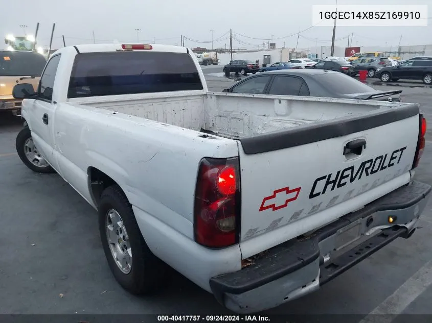 2005 Chevrolet Silverado 1500 Work Truck VIN: 1GCEC14X85Z169910 Lot: 40417757