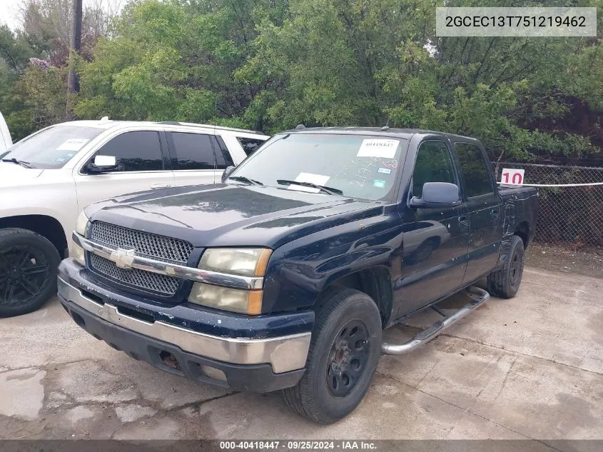 2005 Chevrolet Silverado 1500 Ls VIN: 2GCEC13T751219462 Lot: 40418447