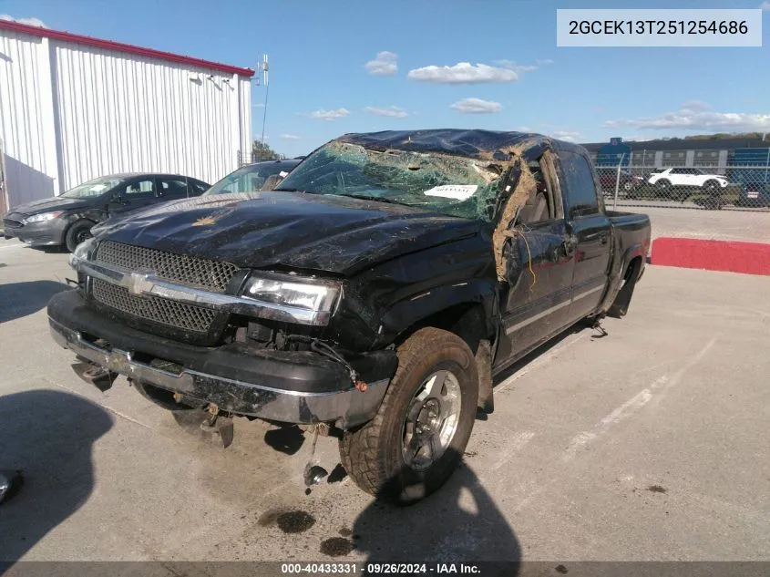 2005 Chevrolet Silverado K1500 VIN: 2GCEK13T251254686 Lot: 40433331