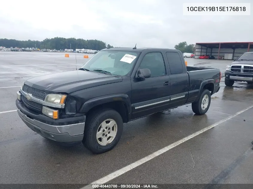 2005 Chevrolet Silverado 1500 Z71 VIN: 1GCEK19B15E176818 Lot: 40443700