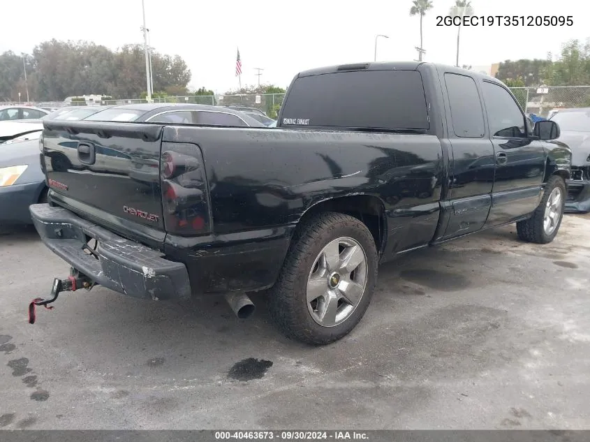 2005 Chevrolet Silverado 1500 Ls VIN: 2GCEC19T351205095 Lot: 40463673