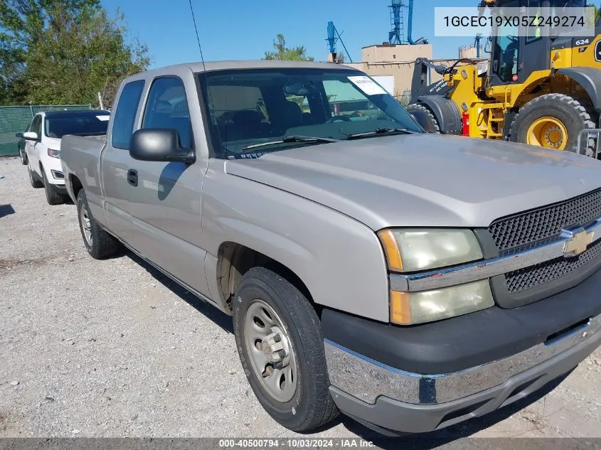 2005 Chevrolet Silverado 1500 Ls/Work Truck VIN: 1GCEC19X05Z249274 Lot: 40500794