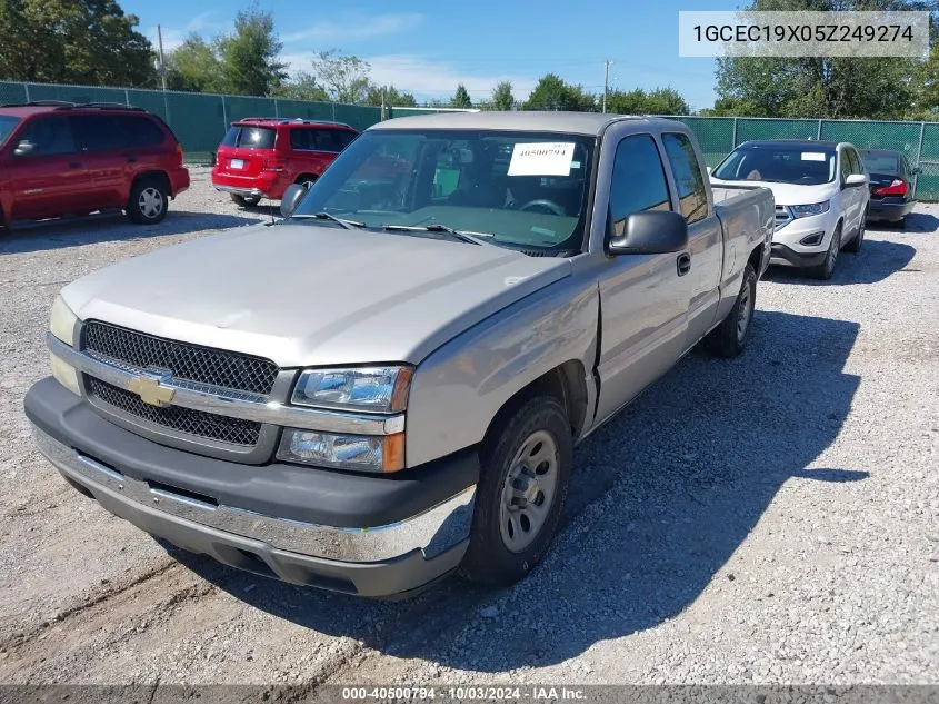 2005 Chevrolet Silverado 1500 Ls/Work Truck VIN: 1GCEC19X05Z249274 Lot: 40500794