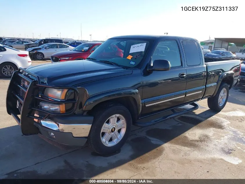 2005 Chevrolet Silverado 1500 VIN: 1GCEK19Z75Z311337 Lot: 40504604