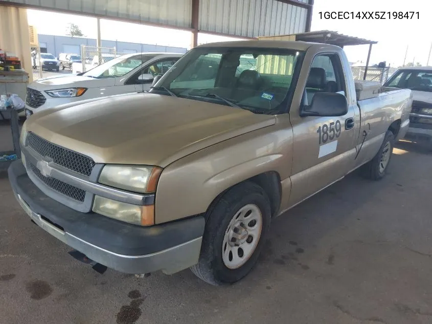 2005 Chevrolet Silverado C1500 VIN: 1GCEC14XX5Z198471 Lot: 40528817