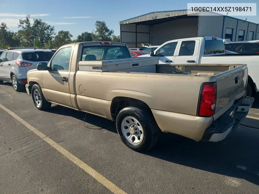 2005 Chevrolet Silverado C1500 VIN: 1GCEC14XX5Z198471 Lot: 40528817