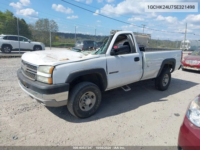 2005 Chevrolet Silverado 2500Hd Work Truck VIN: 1GCHK24U75E321498 Lot: 40537347