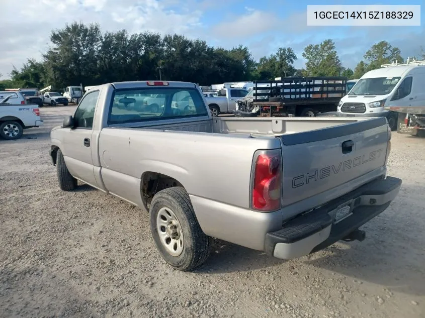 2005 Chevrolet Silverado 1500 Work Truck VIN: 1GCEC14X15Z188329 Lot: 40544044