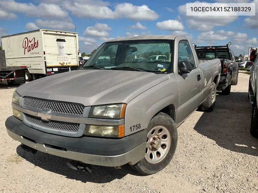 2005 Chevrolet Silverado 1500 Work Truck VIN: 1GCEC14X15Z188329 Lot: 40544044