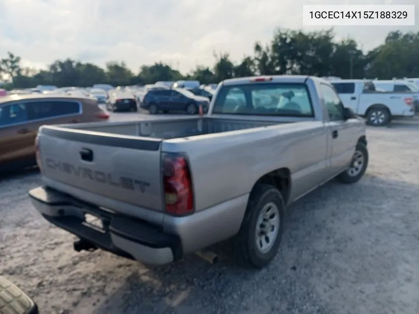 2005 Chevrolet Silverado 1500 Work Truck VIN: 1GCEC14X15Z188329 Lot: 40544044