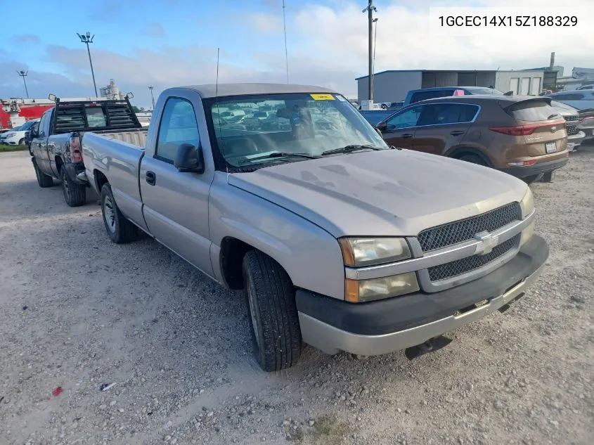 2005 Chevrolet Silverado 1500 Work Truck VIN: 1GCEC14X15Z188329 Lot: 40544044