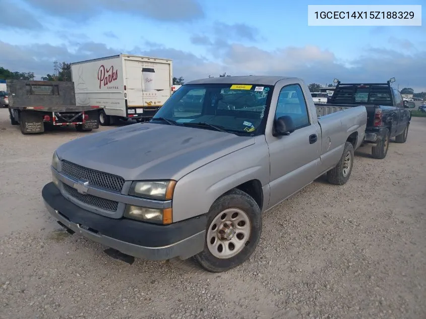 2005 Chevrolet Silverado 1500 Work Truck VIN: 1GCEC14X15Z188329 Lot: 40544044