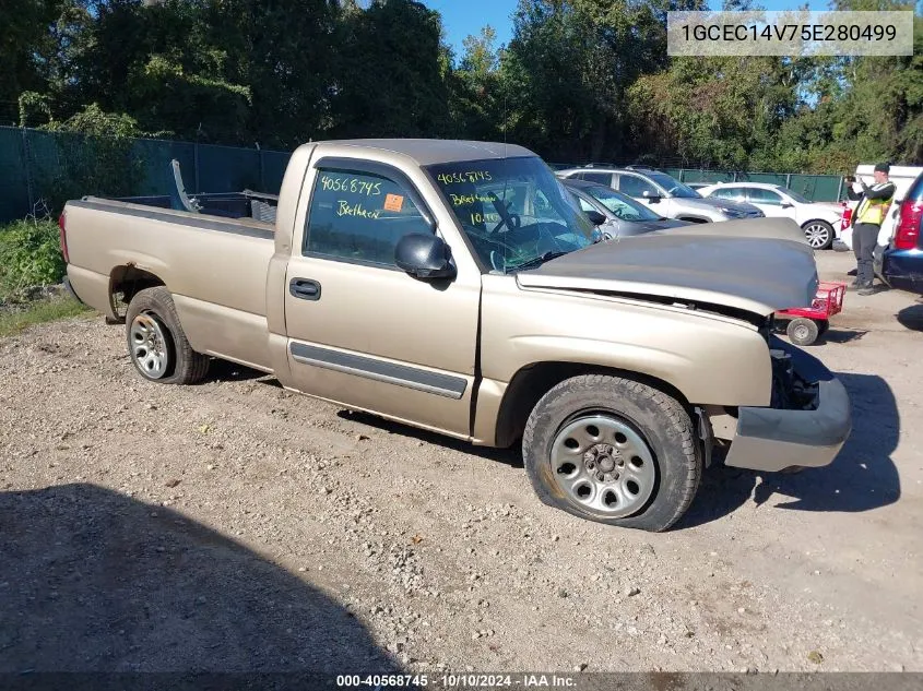 2005 Chevrolet Silverado 1500 VIN: 1GCEC14V75E280499 Lot: 40568745