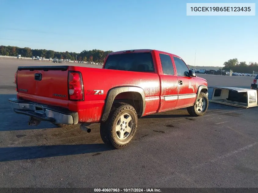 1GCEK19B65E123435 2005 Chevrolet Silverado 1500 Z71