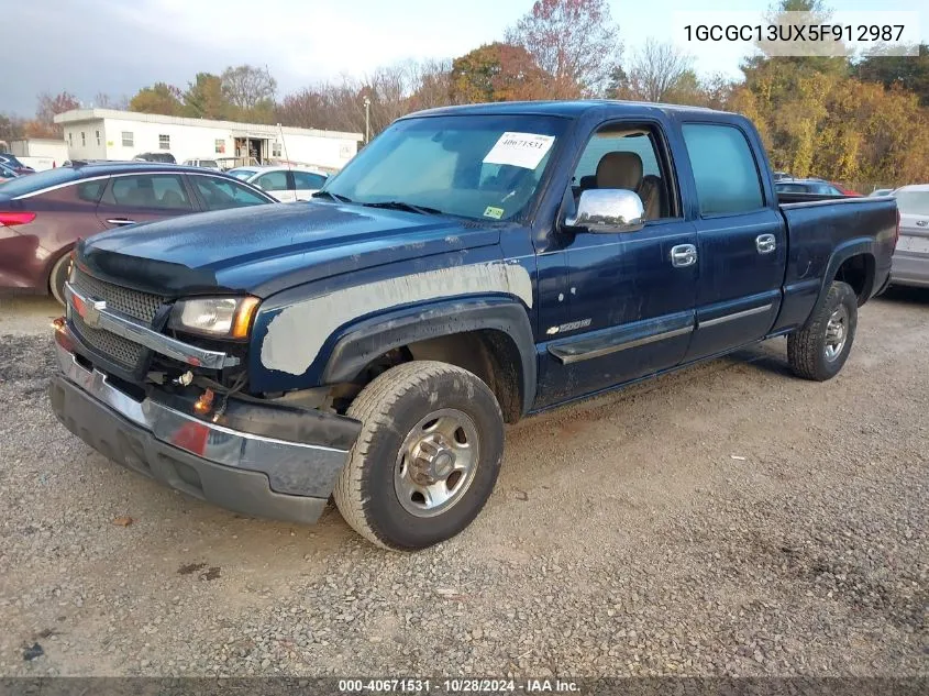 2005 Chevrolet Silverado 1500Hd Ls VIN: 1GCGC13UX5F912987 Lot: 40671531