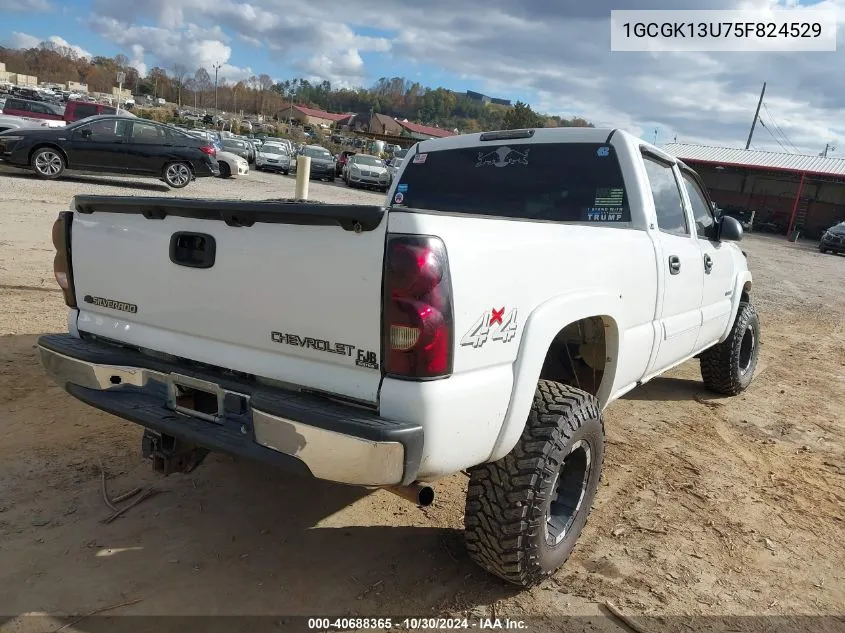 2005 Chevrolet Silverado 1500Hd Ls VIN: 1GCGK13U75F824529 Lot: 40688365