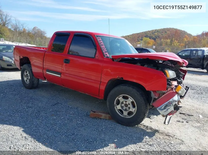 2005 Chevrolet Silverado 1500 VIN: 1GCEC19T55Z149877 Lot: 40724558